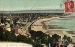 Le Havre - vision panoramica - CPA