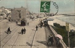 Le Havre - vista del bulevar maritimo - CPA