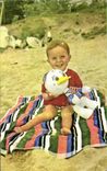 Fantasy - Child - Cute little servant boy At the beach - beach - CPA