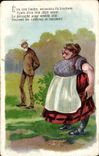 Humour - Illustration - couple - CPA 