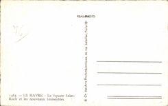 Santo Roch del jardin publico de CPA Havre Le y nuevos edificios