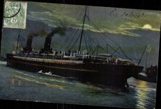 Col rizada de CPA Havre Le Transatlantique Le