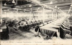 Sala de estar transatlantica de Lorena Le de la compania de CPA Le Havre