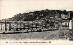 CPA Le Havre el embarcadero y los banos Marie Christine