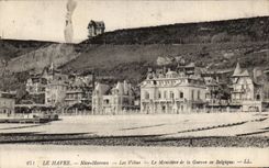 Natural de CPA Le Havre Niza de los chalets de Le Havre el ministerio de la guerra de Belgica