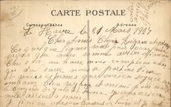 Le Havre - vista de la playa - CPA