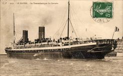 Le Havre transatlantico el Lorena - vapor - vapor - CPA