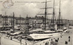 Le Havre el anuncio publicitario del lavabo y Quay de Orleans - CPA