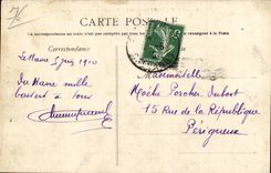 Le Havre - direccion de Sainte - vistos de Semaphare - faro - CPA