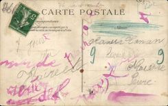 Le Havre el - un dia de tormenta - linterna lanzada - faro - CPA