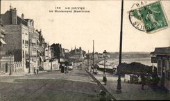 Le Havre maritimo el bulevar - CPA