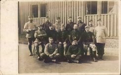 Real photo Soldiers with the regiment