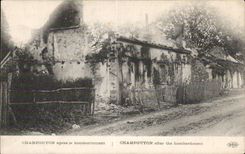 CPA Chatel Guyon after the bombardment
