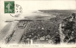 Panorama de CPA Treport tomado del acantilado