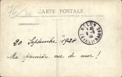 CPA Treport el embarcadero tiene faro de la marea baja