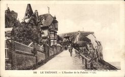 CPA Treport la escalera del acantilado