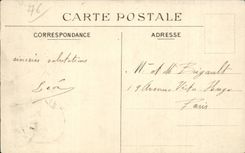 CPA Treport visto hacia de la ciudad y de la iglesia de Pierron