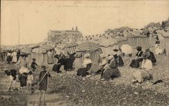 CPA Treport la playa tiene marea baja