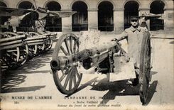 CPA Campagne of 1914 Museum of the army Our Valiant Return of the face of our glorious mutilates Canon