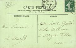 CPA Treport Le port Departure del barco de la caminata