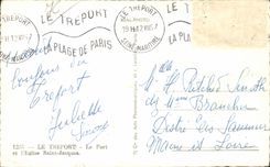 CPA Treport Le port y el St Jacques de la iglesia