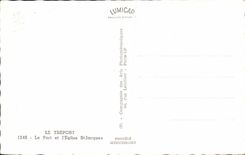 CPSM Treport Le port y el St Jacques de la iglesia