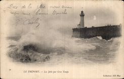 CPA Treport el embarcadero por el tiempo pesado