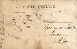 CPA Real photo Militaria Regiment Valbonne 3rd group