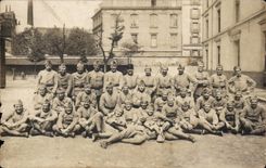 CPA Real photo Militaria Soldiers