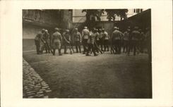 CPA Real photo Militaria Soldiers