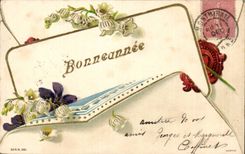 CPA Fantaisie Bonne annee