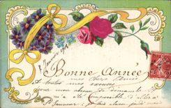 CPA Fantaisie Bonne annee