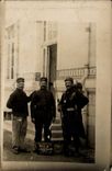 Real photo Militaria three inseparable 1914 1915