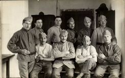 Real photo Militaria Soldiers Regiment