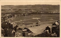 Les Bains de los mares de CPA el prado con Treport moderno lejano