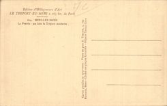 Les Bains de los mares de CPA el prado con Treport moderno lejano