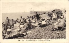 CPA Treport una esquina de la playa