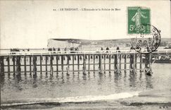 CPA Treport el embarcadero y el acantilado de los mares