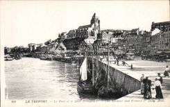 CPA Treport Le port y el muelle 1r de François