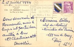 CPA Treport Le port y estacion de tren