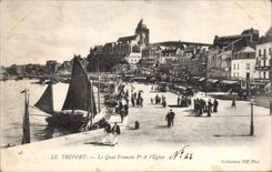 Muelle 1r de CPA Treport Le François y la iglesia
