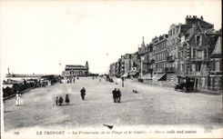 CPA Treport la caminata de la playa y del casino