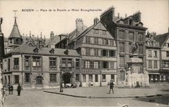CPA Rouen Places of the Virgin and Hotel Bourgtheroulde