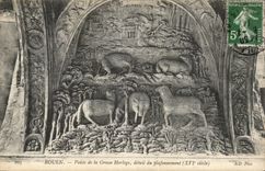 CPA Rouen Arches Large clock detail of the levelling off (16th)