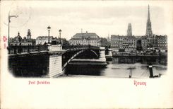 CPA Rouen Boieldieu Bridge