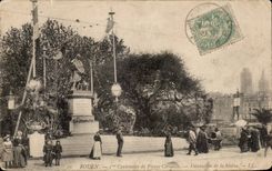 CPA Rouen 3rd centenaire of Pierre Crow Decoration of Statue