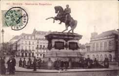 CPA Rouen Statue of Napoleon 1st