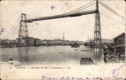 CPA Rouen Together of the transporter bridge