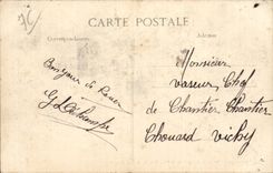 CPA Rouen Places Napoleon and town hall Rue of the Republic Statue