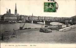 CPA Rouen Le Boieldieu bridge